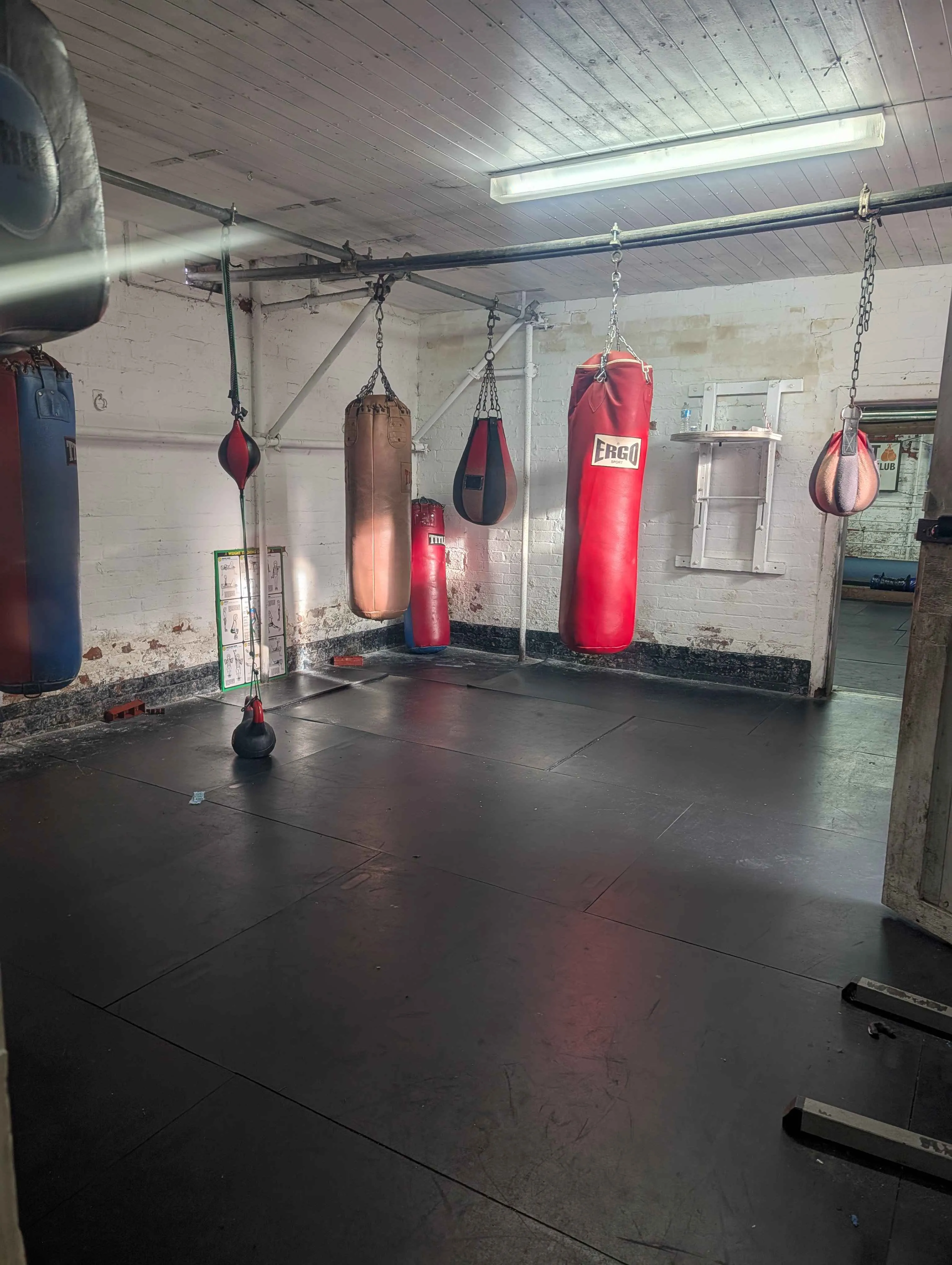 Secondary training room at Walcot Amateur Boxing Club